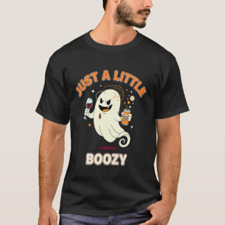 Einfach Kleiner Beschwipster Halloween-Geist Trink T-Shirt