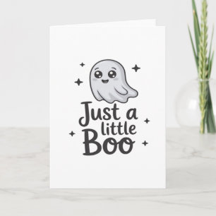 Einfach Kleiner Boo Lustiges Design Karte