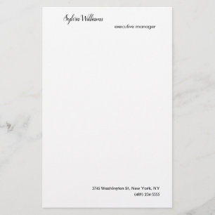 Einfach Kreative Moderne Minimalistische Ihre Name Briefpapier