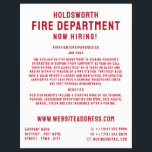 Einfach kühl, Feuerwehrrekrutierung Flyer<br><div class="desc">Einfach kühl,  Firefighter Recruitment Flyer vom Business Card Store.</div>
