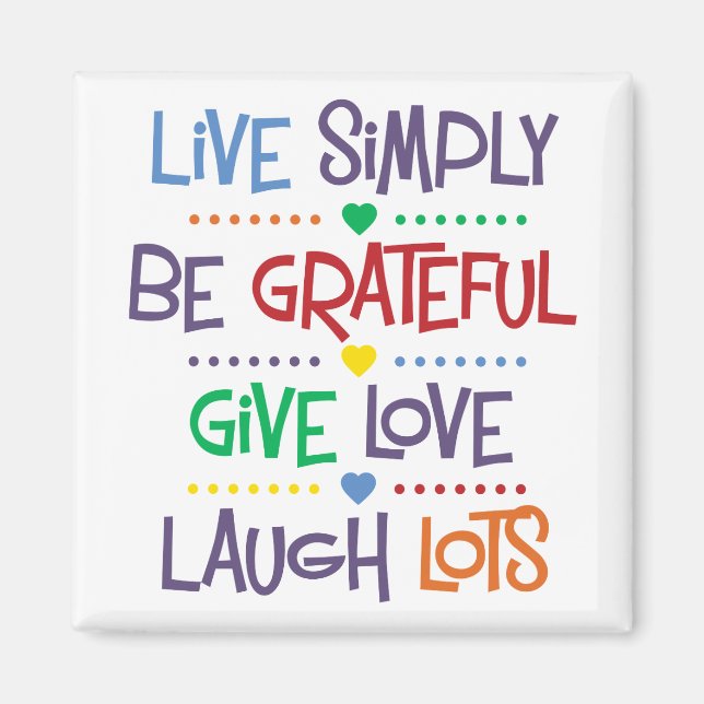 Einfach leben magnet (Vorne)