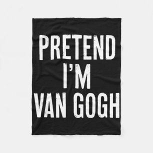 Einfach leicht vorzutäuschen, ich bin Van Gogh Hal Fleecedecke