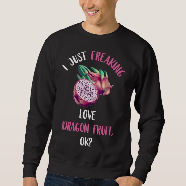 Einfach Liebe Dragon Frucht Exotic Pitahaya Er Sweatshirt (Vorderseite)