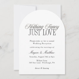 Einfach Liebe Hochzeitsempfang Einladung