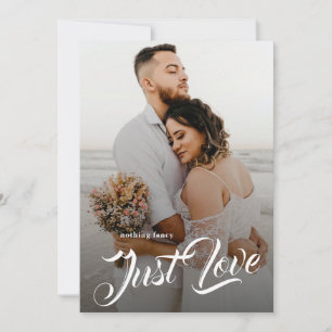 Einfach Liebes-Bürstenschrift-Foto-Elopement von P Ankündigung