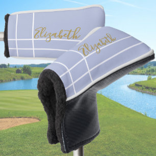 Einfach lila violett minimalistischer Damenname Golf Headcover