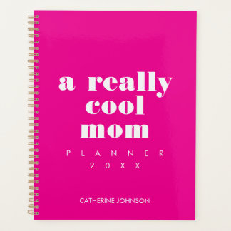 Einfach Lustig Coole Mama Personalisiert Hot Pink Planer