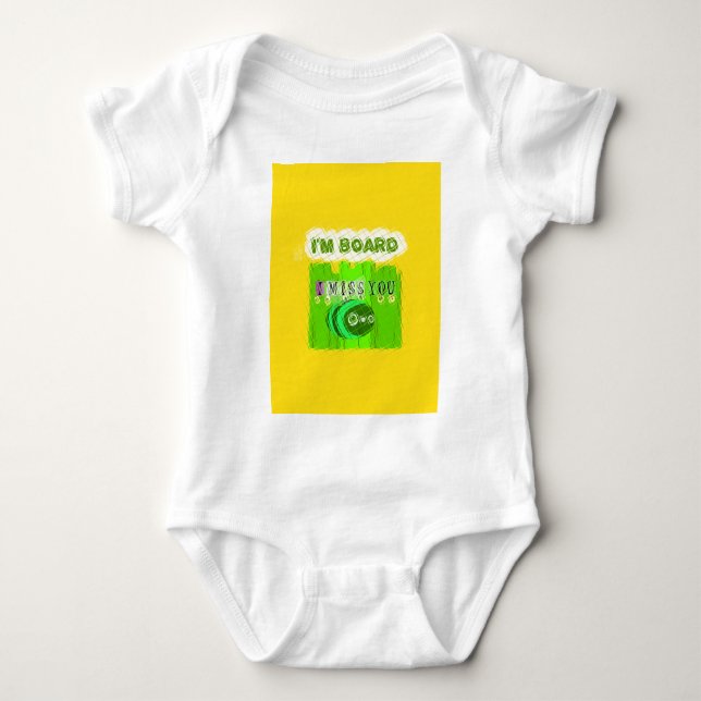Einfach lustig vermisse ich dich, dass ich gelangw baby strampler (Vorderseite)