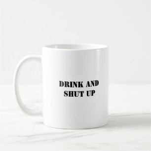 Einfach lustiger Spaß trinken und abschütteln Kaffeetasse