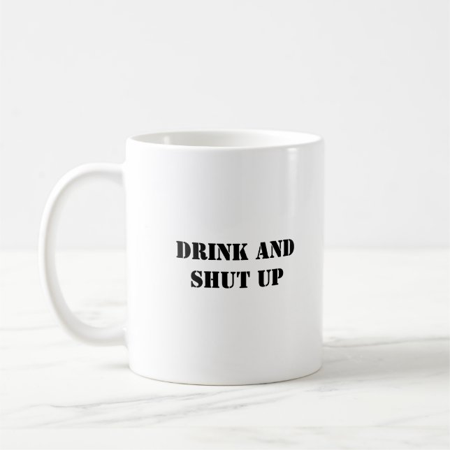 Einfach lustiger Spaß trinken und abschütteln Kaffeetasse (Links)