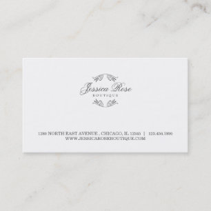 Einfach luxuriöse Business Card im Stil der Bouti Visitenkarte