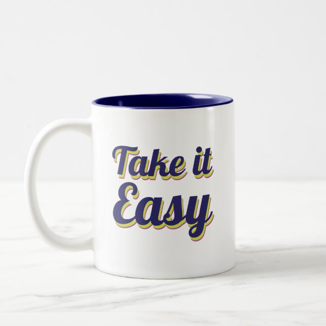 Einfach machen zweifarbige tasse (Links)