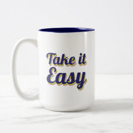Einfach machen zweifarbige tasse