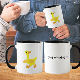 Einfach mal drauf los Duck Humor Tasse