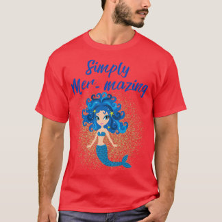 Einfach Marmaid Design vereinen T-Shirt
