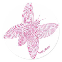 Einfach Mazes Butterfly Maze Sticker