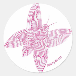 Einfach Mazes Butterfly Maze Sticker
