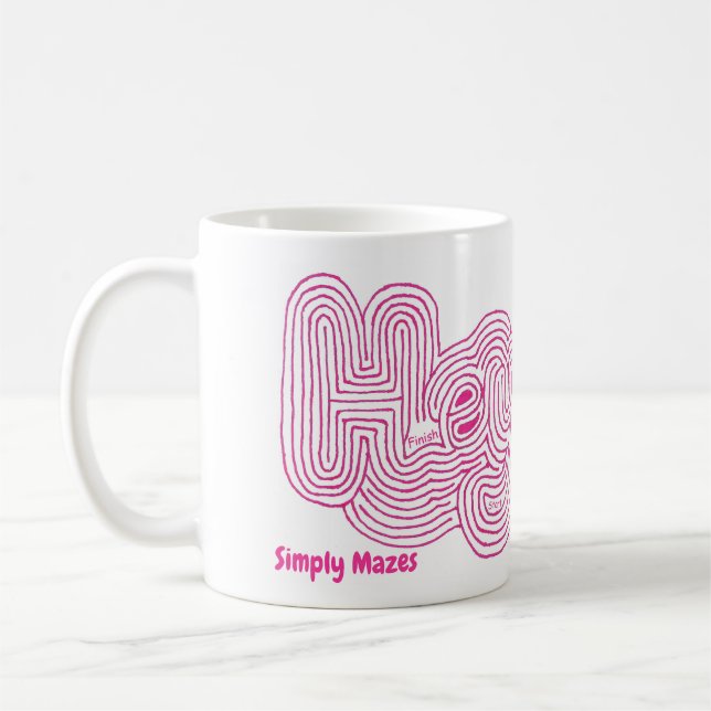 Einfach Mazes "Hey" Maze Tasse (Links)