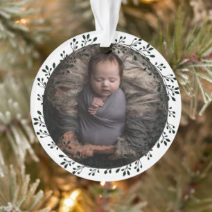 Einfach mein erstes Personalisiertes Baby Foto Ornament