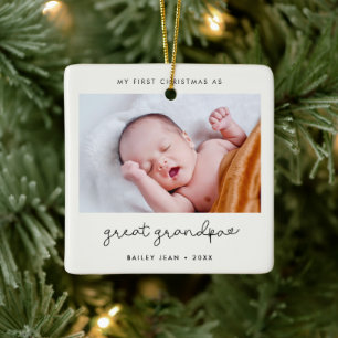 Einfach mein erstes Weihnachten als Großes Großart Keramikornament