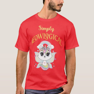 Einfach meowlogische Flügel Einhorn Caticorn Kitte T-Shirt
