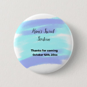 EINFACH MINIMAL 16 . Geburtstag elegant und modern Button