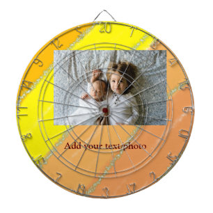 einfach minimal ADD YOUR PHOTO TEXT WEIHNACHTEN ge Dartscheibe