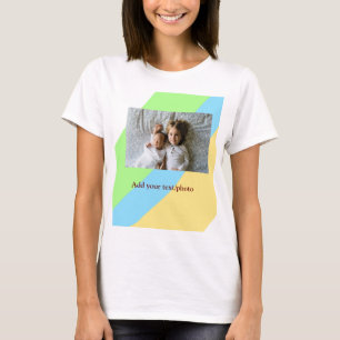 einfach minimal ADD YOUR PHOTO TEXT WEIHNACHTEN ge T-Shirt
