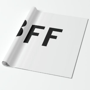 Einfach minimal BFF beste Freunde Familie eigener Geschenkpapier