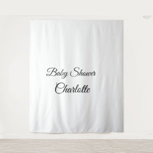 EINFACH MINIMAL.CUTIE NAME BABY Baby Shower Thr Wandteppich
