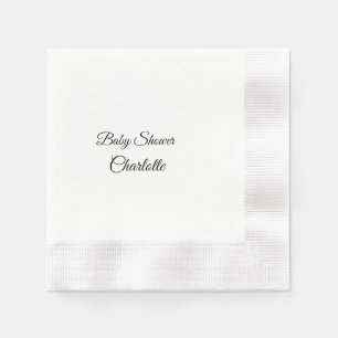 EINFACH MINIMAL.CUTIE NAME HINZUFÜGEN BABY Baby Sh Serviette