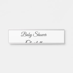 EINFACH MINIMAL.CUTIE NAME HINZUFÜGEN BABY Baby Sh Türschild