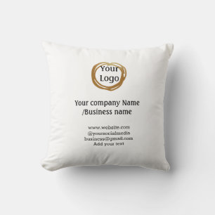 einfach minimal dein Logo goldene Website soziale Kissen