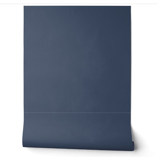 einfach minimal festes Blau-Grau reich  Tapete (Abrollen)