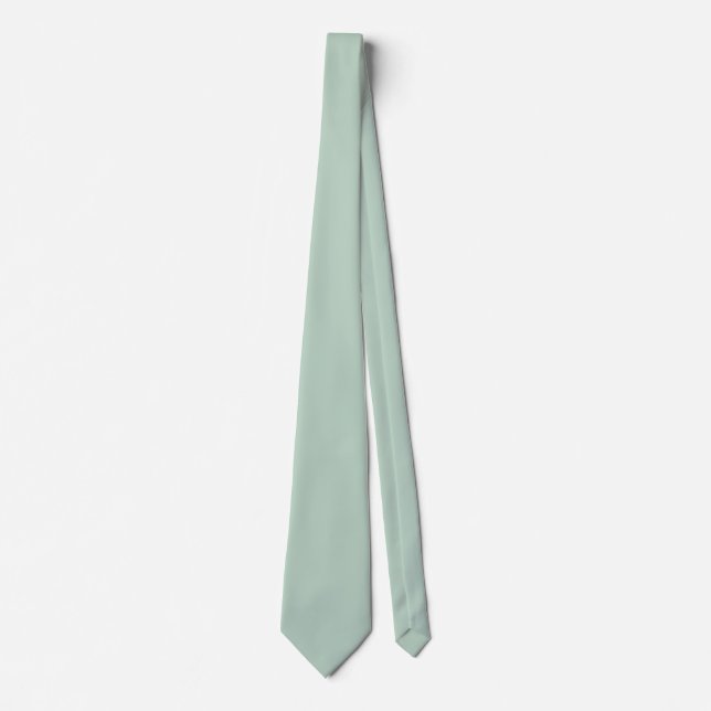 einfach minimal festes grünes grau boho  krawatte (Vorderseite)