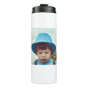 Einfach MINIMAL Foto hinzufügen Weihnachten  Thermosbecher