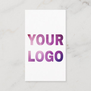 einfach minimal Fügen Sie hier Ihr Logo/Design ein Visitenkarte