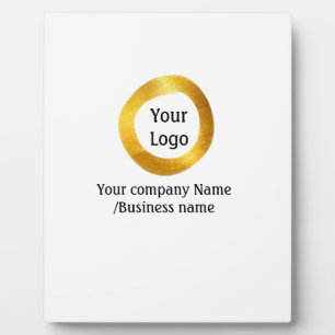 einfach minimal fügen Sie Ihr Logo goldene Website Fotoplatte