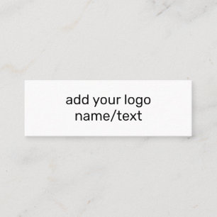 EINFACH MINIMAL FÜGEN SIE IHREN LOGO CUSTOM TEXT H TELEFONNUMMERKARTE