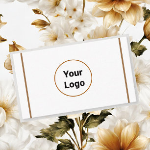 EINFACH MINIMAL FÜGEN SIE IHREN LOGO CUSTOM TEXT H VISITENKARTE