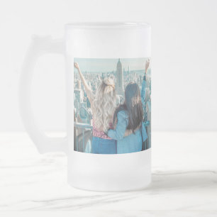 einfach minimal fügen sie ihren namen foto brautju mattglas bierglas