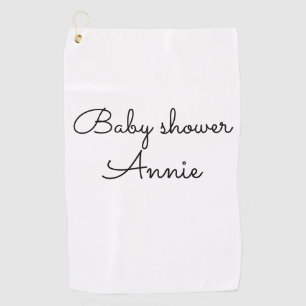einfach minimal fügen sie ihren namen text baby sh golfhandtuch