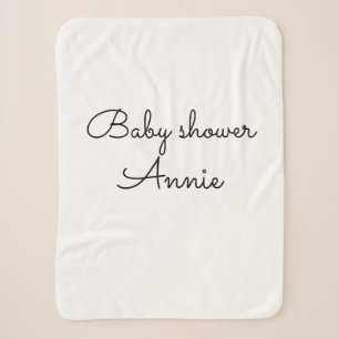einfach minimal fügen Sie Ihren Namen Text Baby Sh Sherpadecke