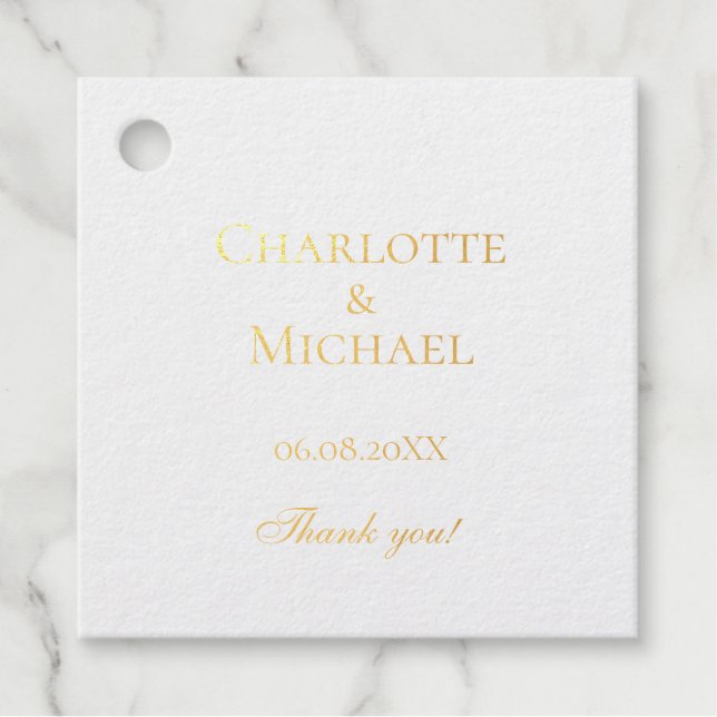 Einfach, minimal geschenkanhänger (Vorderseite)