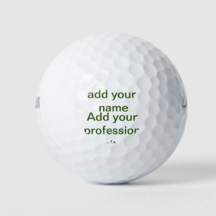 Einfach minimal grün füge deinen Text Namen Foto h Golfball