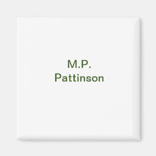 Einfach minimal grün füge deinen Text Namen Foto h Magnet