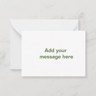 Einfach minimal grün füge deinen Text Namen Foto h Mitteilungskarte
