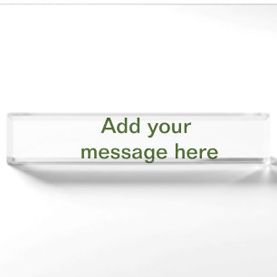 Einfach minimal grün füge deinen Text Namen Foto h Namensplakette