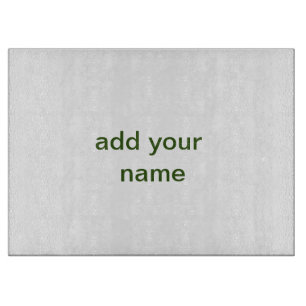 Einfach minimal grün füge deinen Text Namen Foto h Schneidebrett