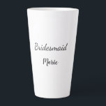 Einfach MINIMAL Ihren Namen benutzerdefinierte Bri Milchtasse<br><div class="desc">Gestaltung</div>